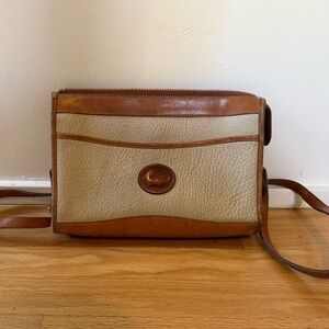 Classic Brown and Cream Leather  Dooney and Bourke Bag
